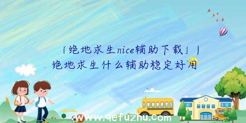 「绝地求生nice辅助下载」|绝地求生什么辅助稳定好用